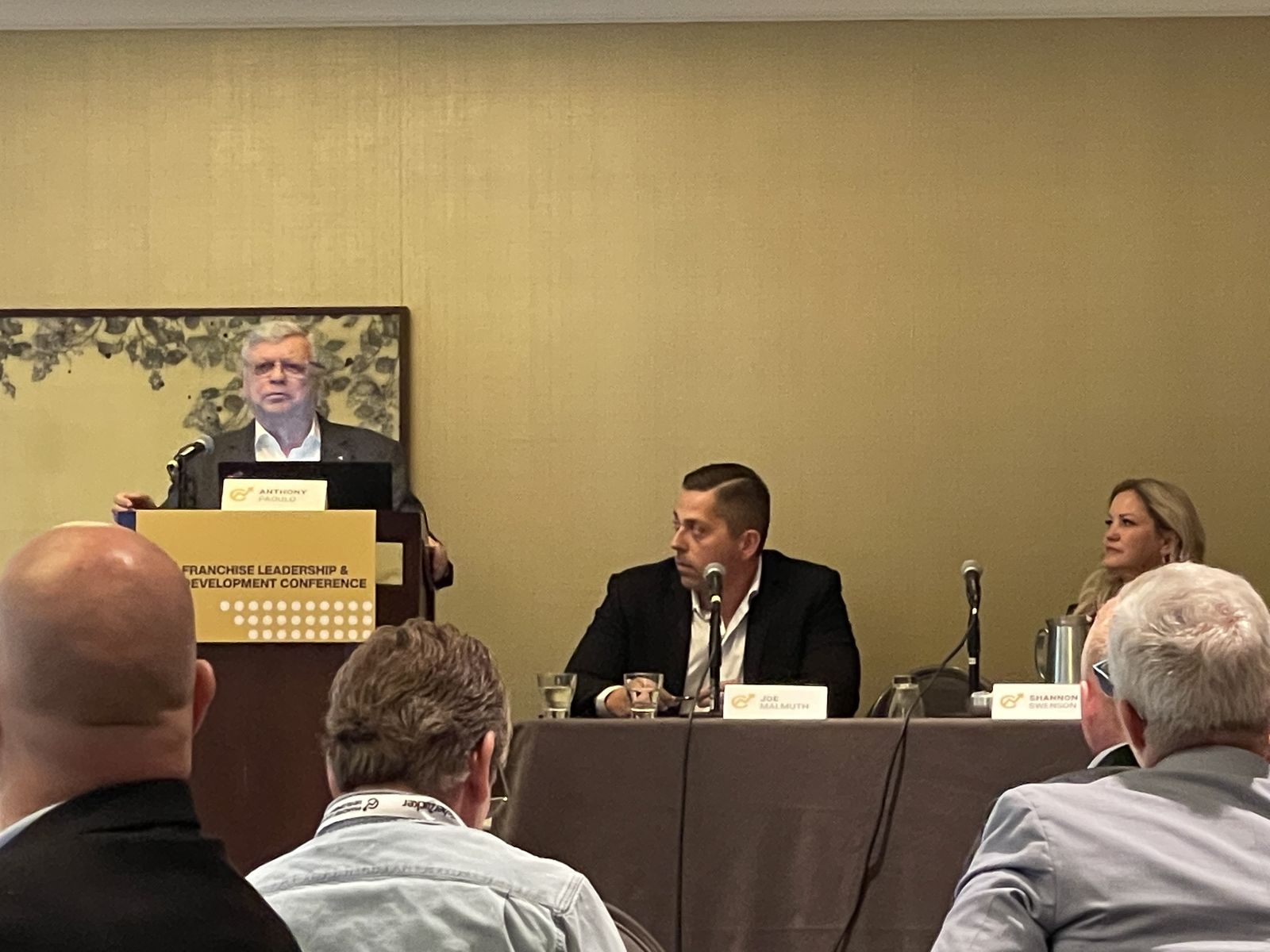 Joe Malmuth on a panel at the Franchise Leadership and Development Conference